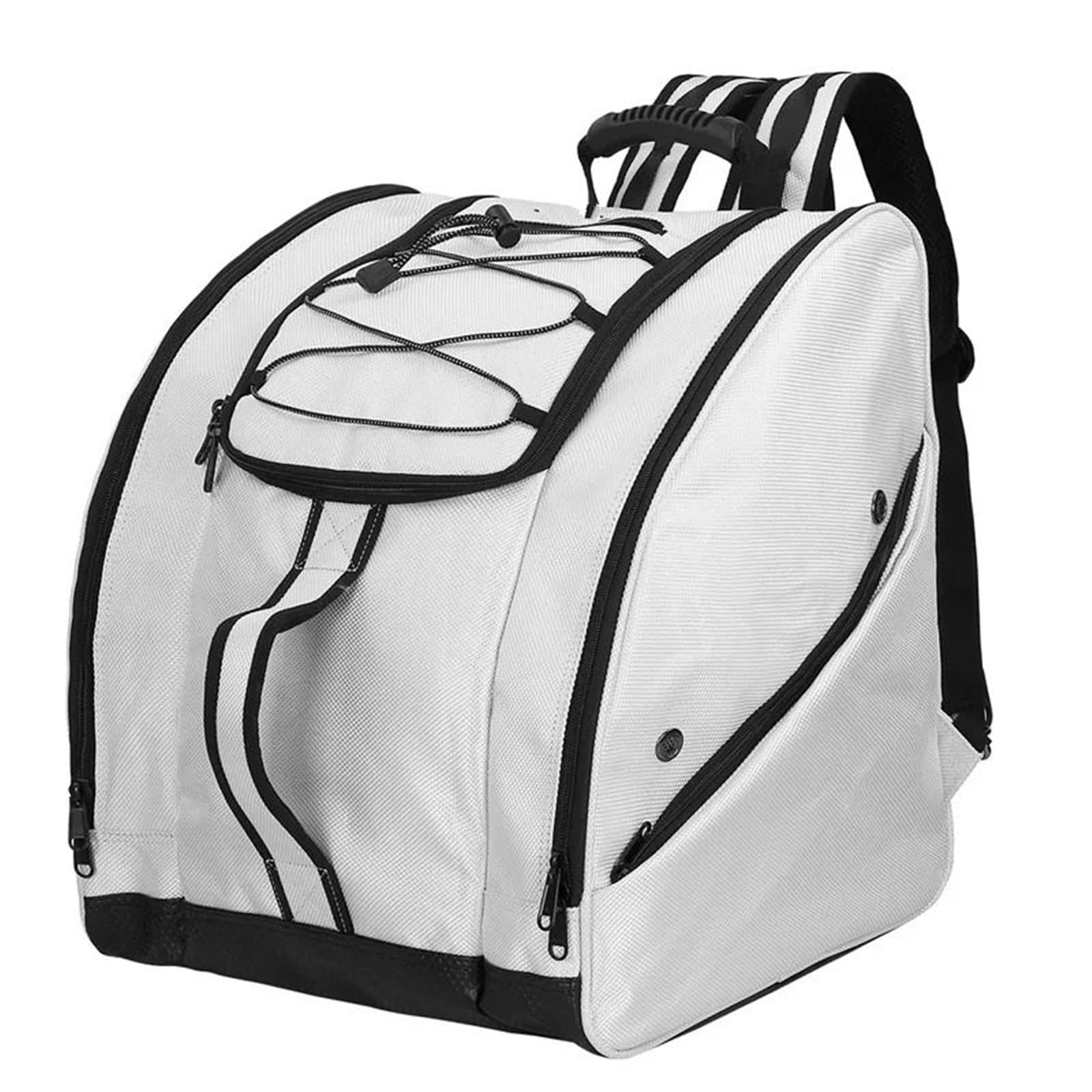 attrezzatura da sci Borsa da sci per esterni Borsa per scarponi da snowboard Borsa per casco da sci impermeabile di grande capacità Borsa per attrezzatura da sci Borsa per Scarponi da Sci(White)
