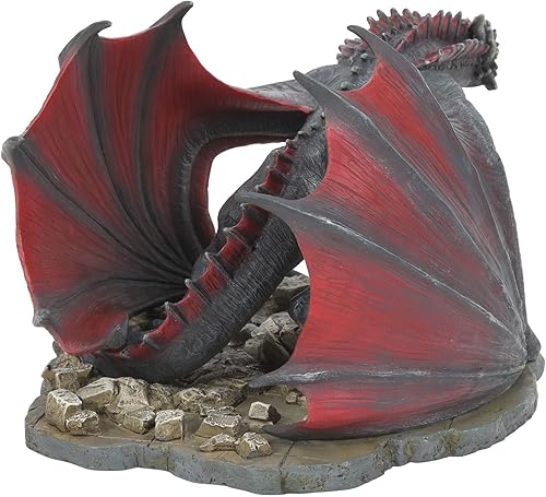 Miniatura 4 de Department 56 Juego de Tronos - Figura de dragón Drogon de accesorios de pueblo, 4.92 pulgadas, multicolor