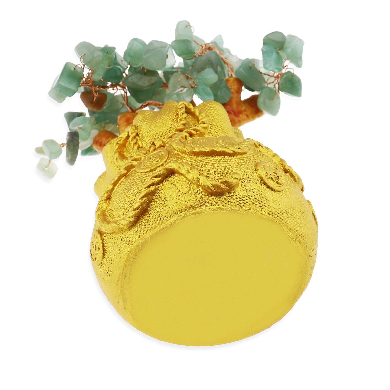 OTOTEC Feng Shui Soldi Fortuna Pietra Albero Cristallo Decorazione Artistica Ufficio Soggiorno Buona Fortuna Miglior Regalo Verde