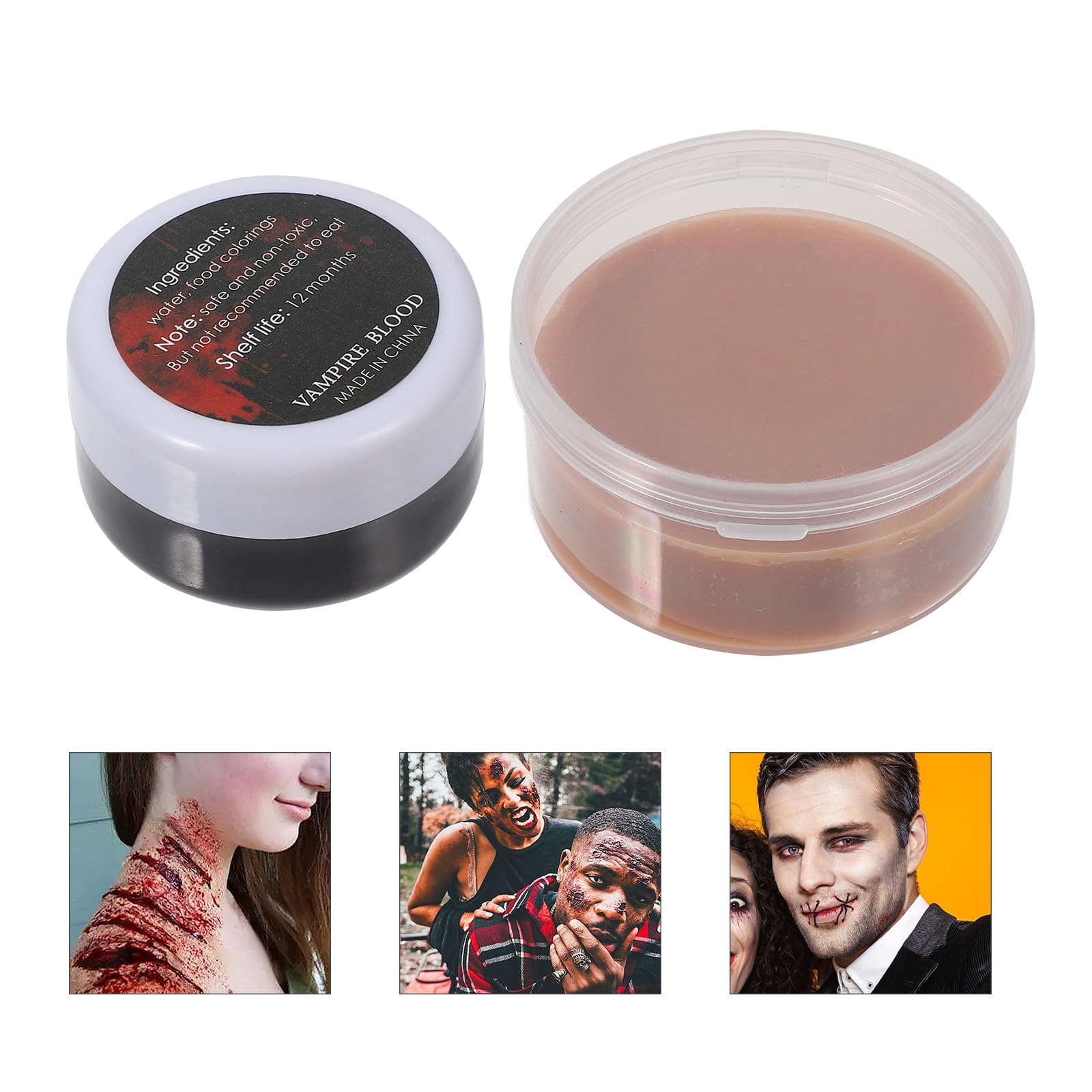 TOYANDONA Juego de Cera para Cicatrices Falsas y Efectos Obsequios, Cera para Piel Maquillaje de Heridas, Kit Seguro para Pintura Facial y Corporal en Fiestas de Halloween y Carnavales