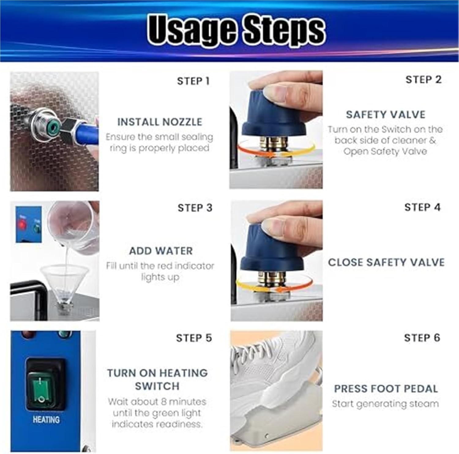 Jewelry Steam Cleaner 2L Capacity with Foot Pedal Switch, 4KG Bench Steam Cleaning Machine for Silver Gold and Precious Metal Jewelry, Home and Workshop Use