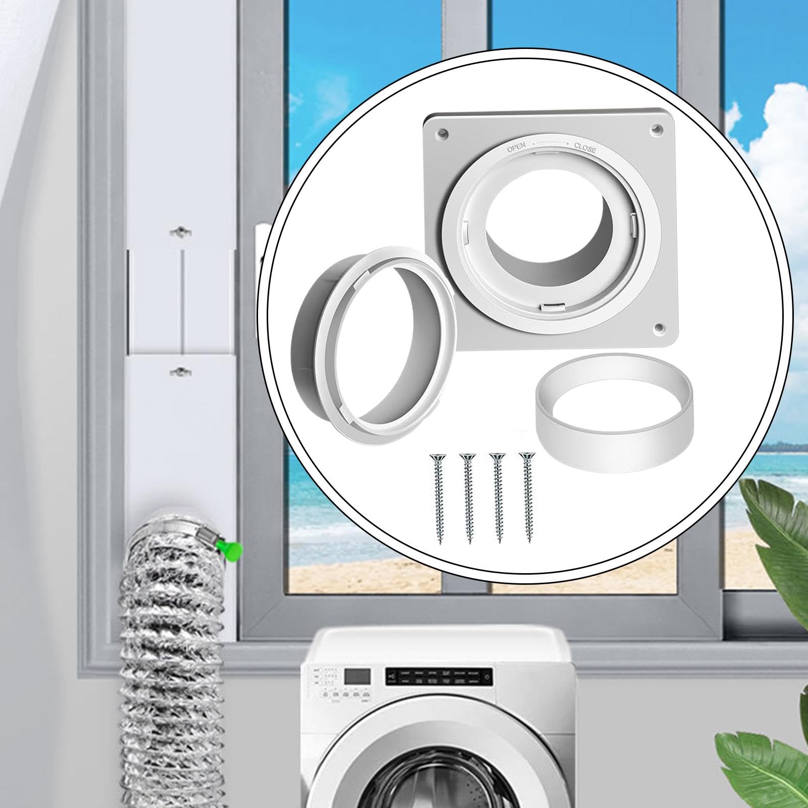 Amazon | TISHITA 高性能乾燥機用通気口接続キット, ホースなし | 布