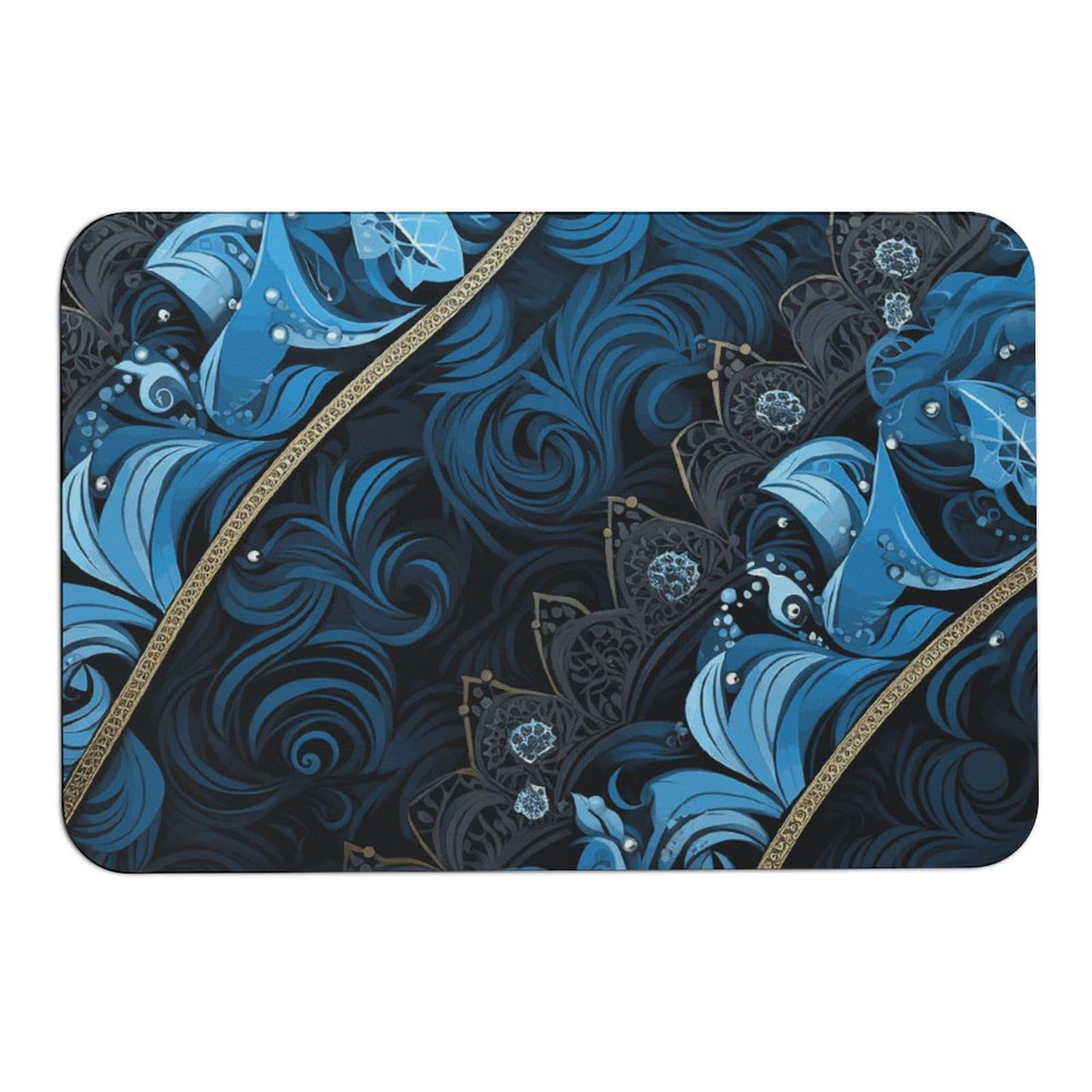 Tapis absorbant l'eau tapis de sol antidérapant entrée cuisine extérieur 60x40cm