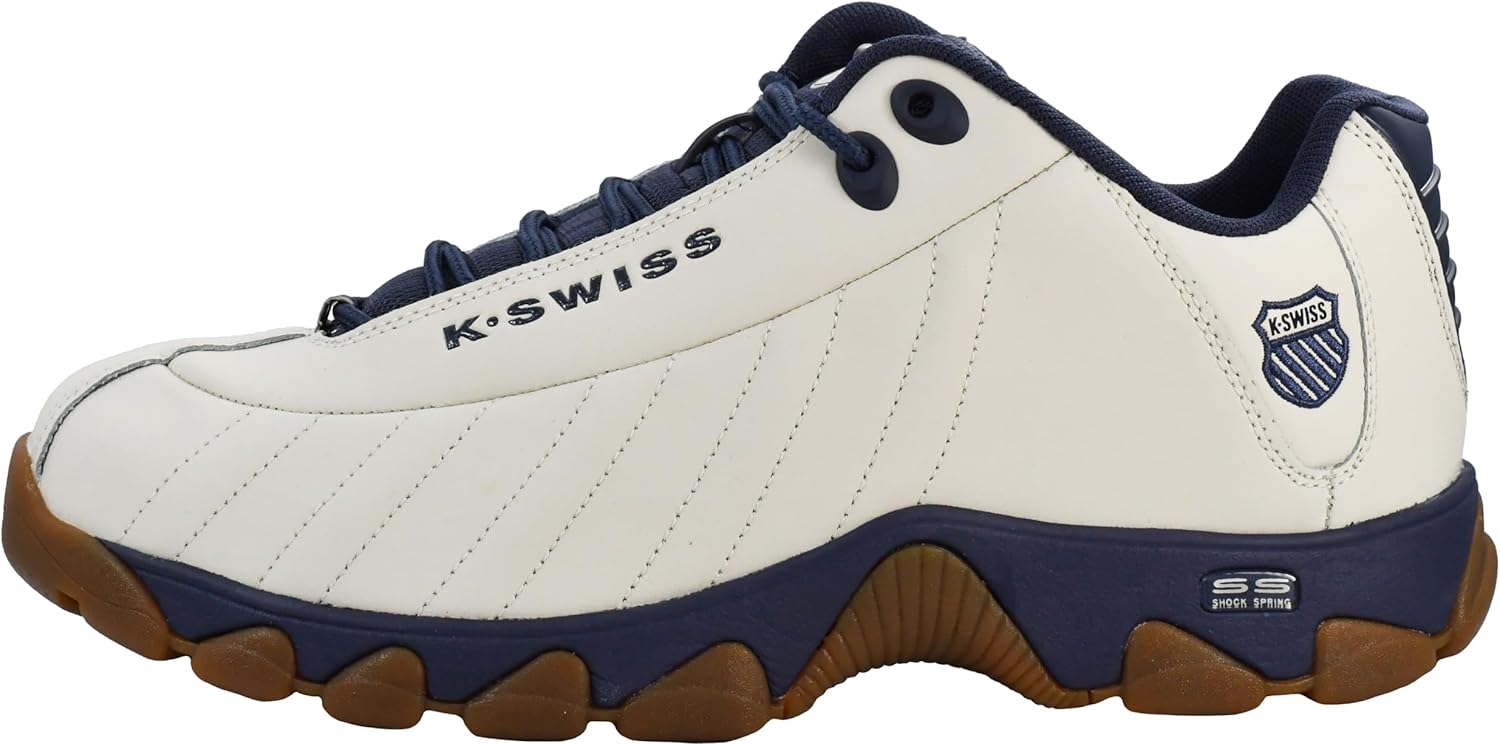 K-Swiss Men's ST329 CMF Sneaker, Wide Tennis Walking Shoes Leather Upper