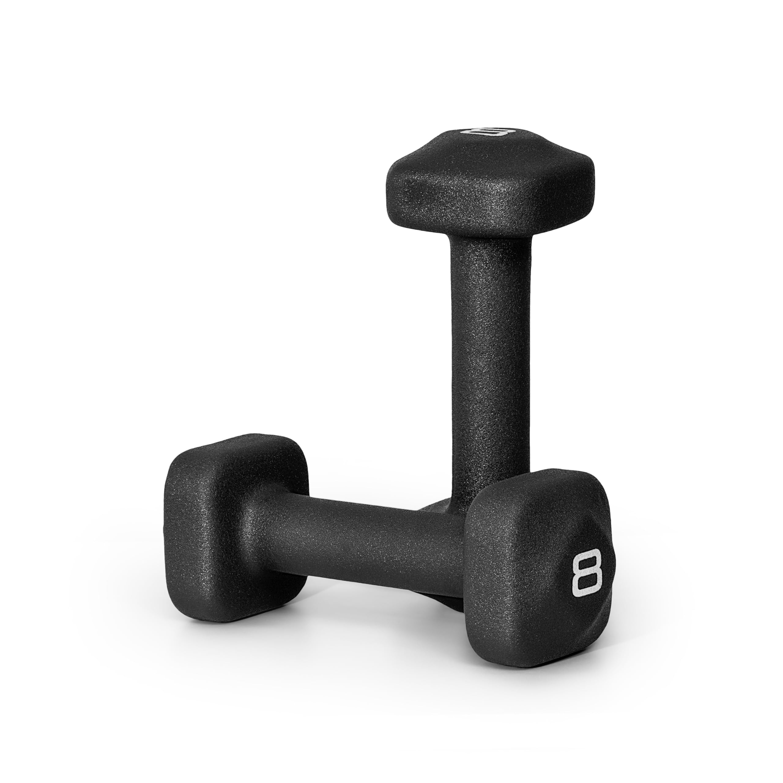 Tone Fitness Neoprene Dumbbell Weight Pairs with Anti-Roll Square Head Multiple Options