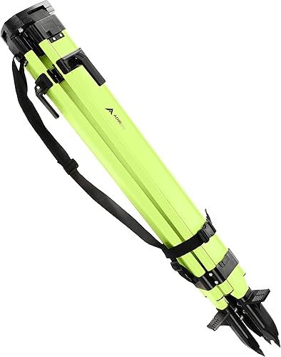 Vista 24 de Trípode de aluminio AdirPro con abrazadera rápida Rojo