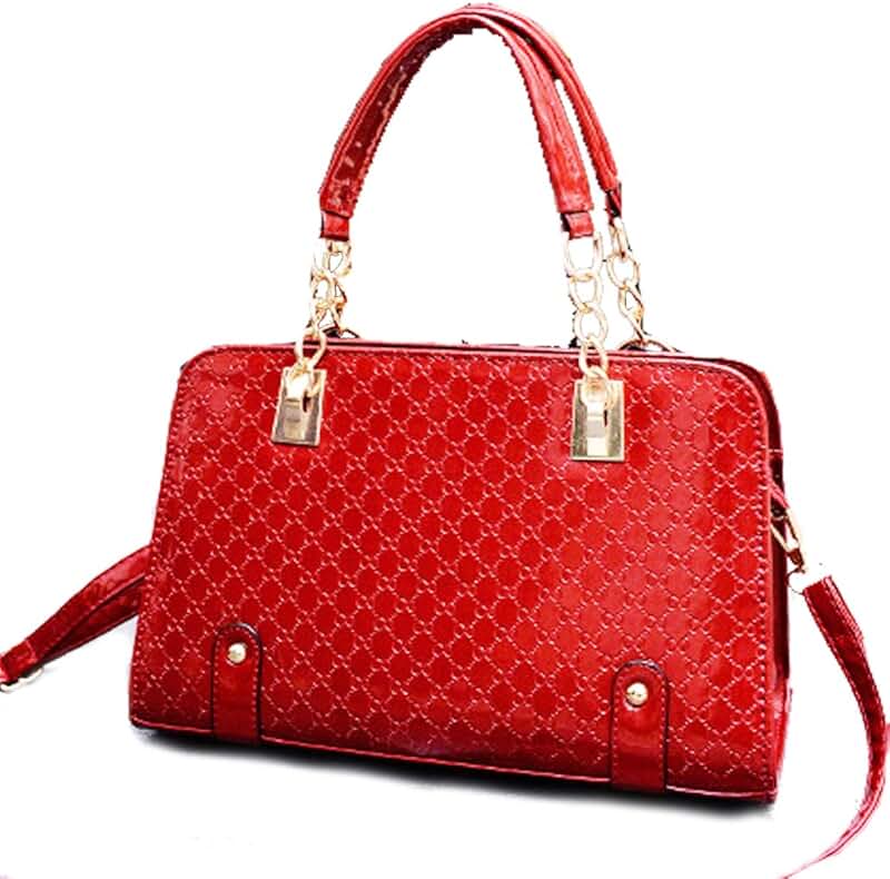 Amazon.co.uk red patent handbags