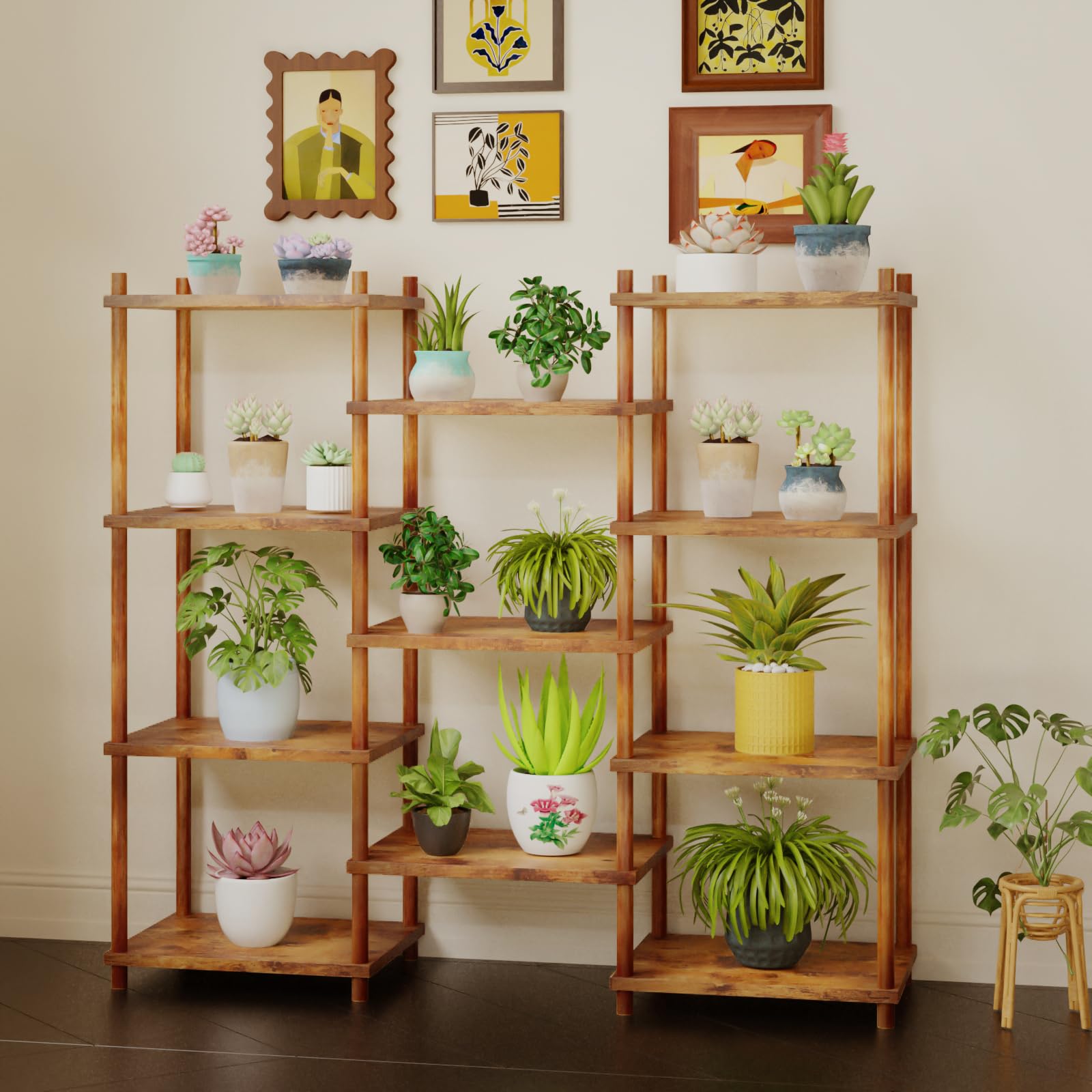 YGYQZ Bookshelf Display Shelf Industrial Shelving Units Storage