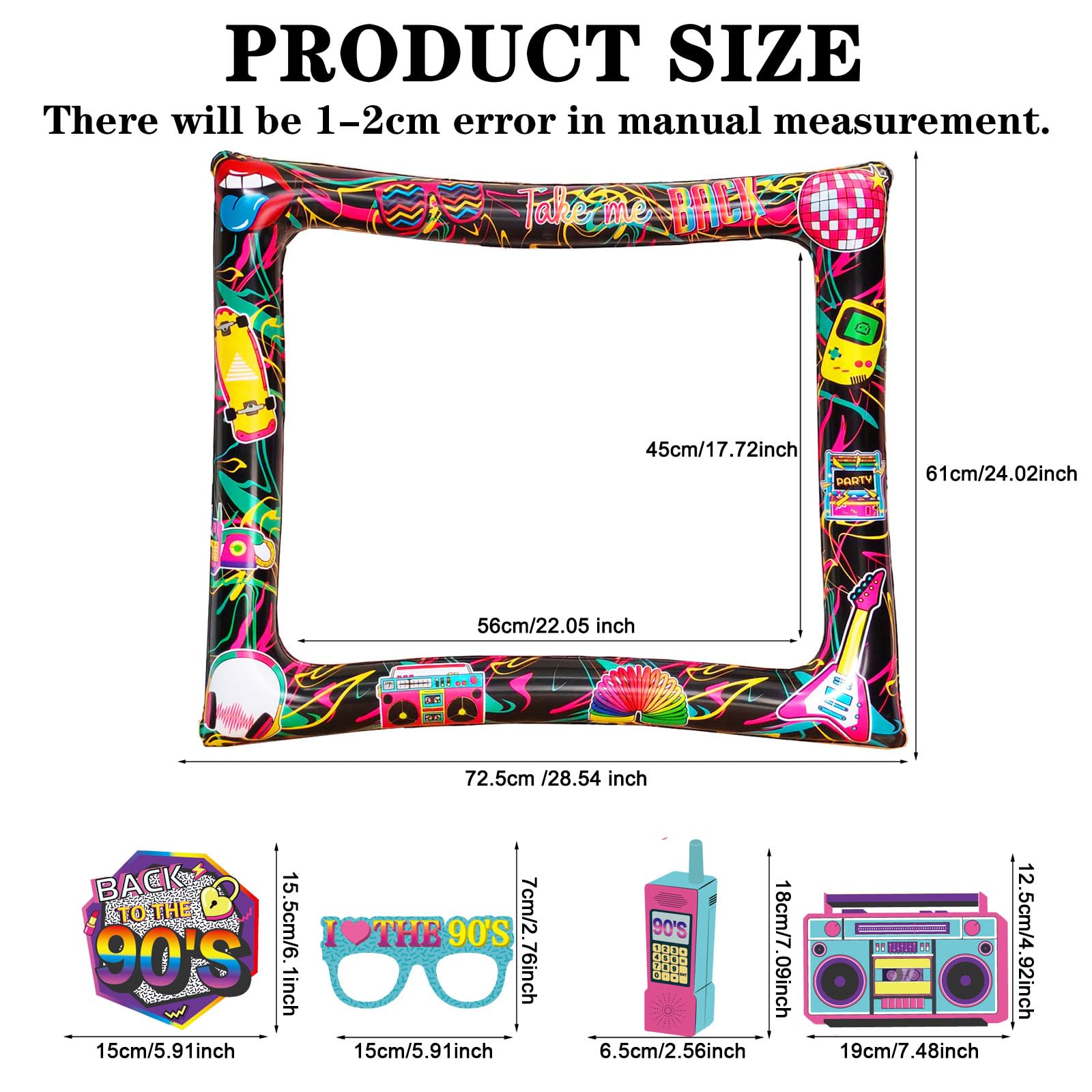 Lot De 21 Accessoires De Photomaton Sur Sur Le Thème Des Années 80