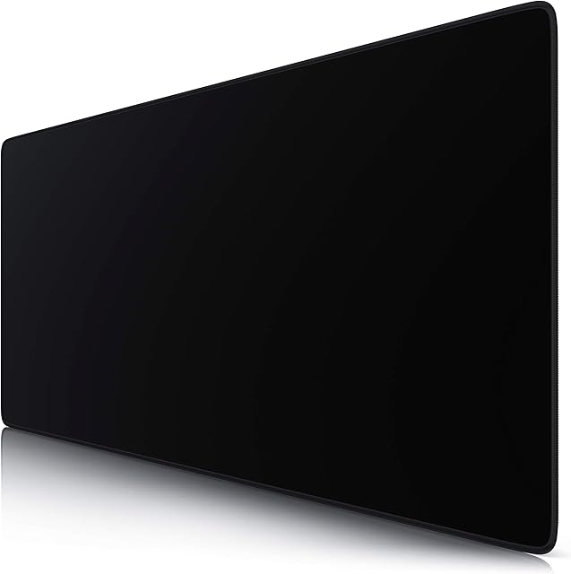 TITANWOLF - XXL Speed Gaming Mouse Mat World - Mouse Pad 900 x 400 x 3mm - XXL mousepad - Table mat large size - improved precision and speed Design all Black