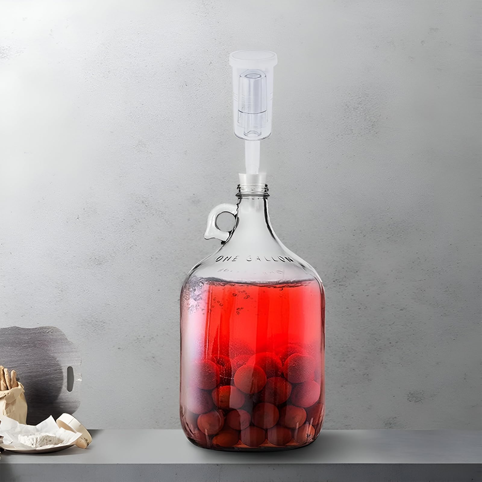 Esclusas de Plástico, Esclusas de Plástico Arandelas de Silicona Fermentación Airlock Esclusa de Aire Cerveza Artesanal Airlock Bubbler para preservar el hogar elaborar Cerveza (6)