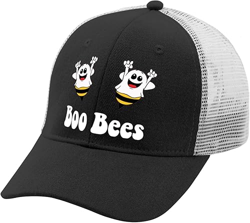Miniatura 2 de Gorras de béisbol Helloween Black Snapback Sombreros para hombre, gorras de camionero Snapback Boo Bees Gorra de camionero de moda