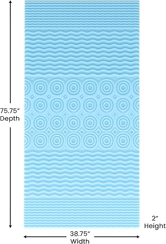 Miniatura 6 de Flash Furniture Capri - Cubrecolchón cómodo de espuma viscoelástica para dormir, infusión de gel refrescante, 5 zonas, certificado CertiPUR-US, 2