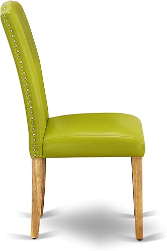 Miniatura 8 de East West Furniture NOEN3-OAK-51 - Juego de mesa de comedor de 3 piezas contiene una mesa de cocina rectangular con hoja de mariposa y 2 sillas