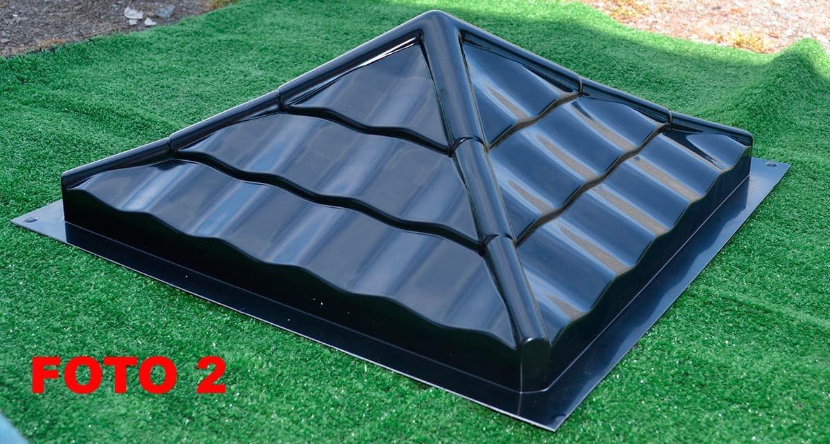 SvitMolds Plastic Molds Fence Pier Cap Mould Concrete 17,72x17.72 inch (450x450mm) #P02