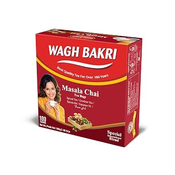 Wagh Bakri Chai Tea Bags, 100 Tea bags of Special International Blend, 200 grams