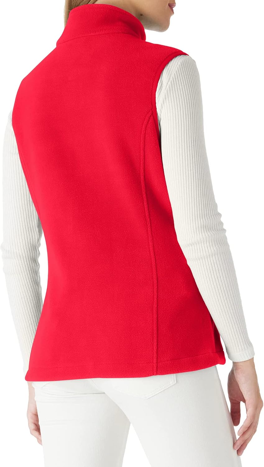 Outdoor Ventures Women's Polar Fleece Zip Vest Outerwear with Pockets,Warm Sleeveless Coat Vest for Fall & Winter - Image 2