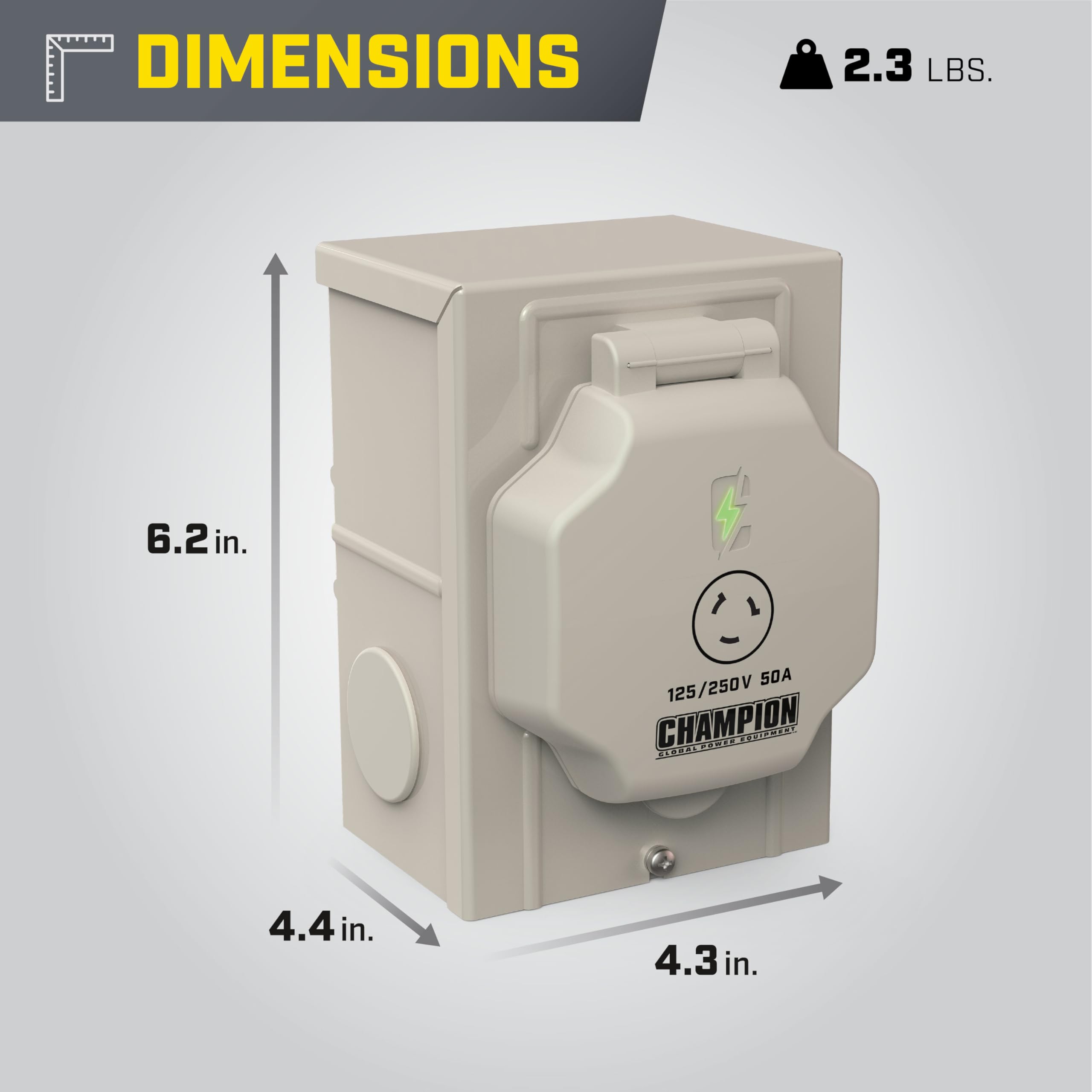 Amazon.com : Champion Power Equipment 50A 125/250V Power Inlet Box