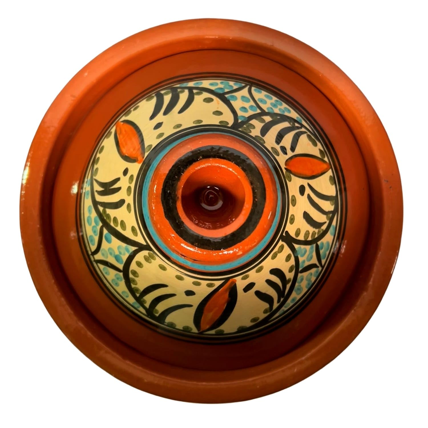 Tajine XL 35 cm in Terracotta Dipinta a Mano – Pentola Tradizionale Marocchina/Tunisina + Ebook Gratuito 2611251349