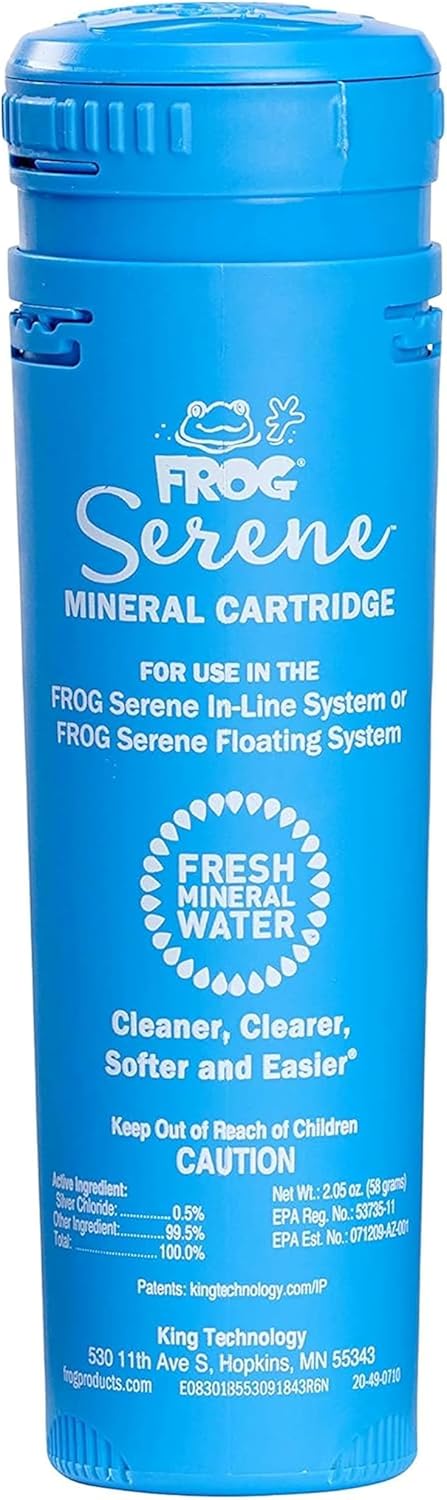 FROG Serene Replacement Mineral Cartridges for use with Hot Tub FROG Serene Floating Sanitizing System - Prefilled for Quick & Easy Hot Tub Maintenance - 2 Pack