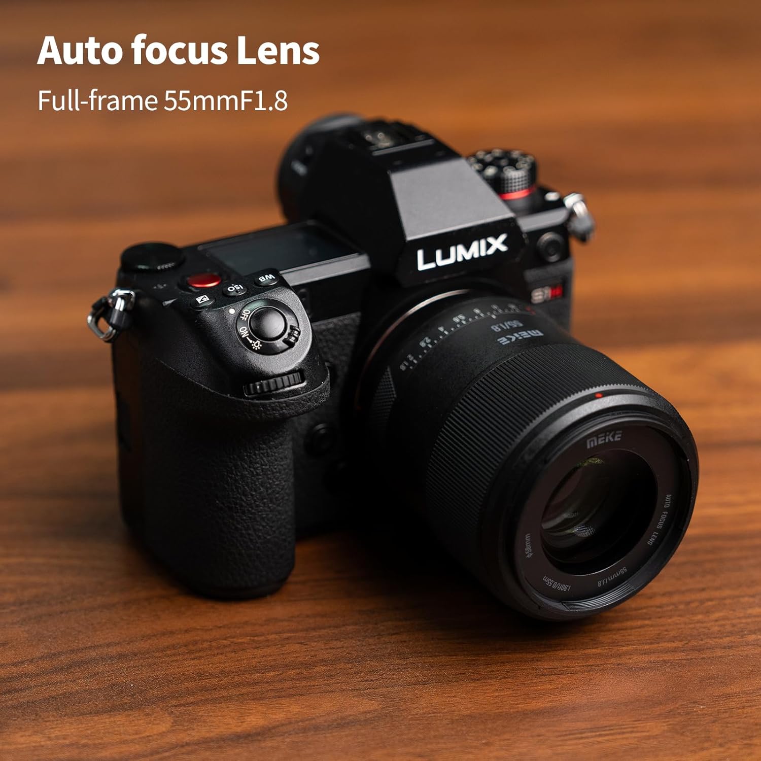 Meike 55mm F1.8 Pro Full Frame AF STM Lens Auto Focus High Resolution 8K Fixed Prime Portrait Lenses for Panasonic Lumix Sigma Leica L Mirrorless Camera S1 S1R S9 S1H S5 FP FPL SL SL2 T TL TL2