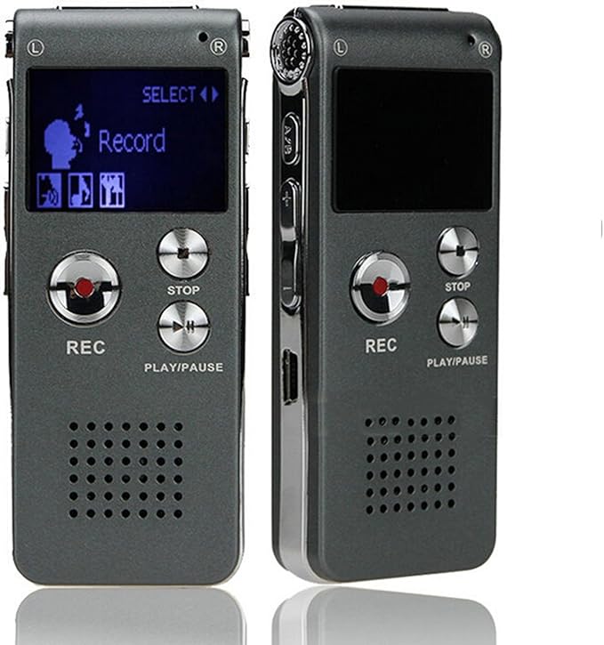 8 GB Mini USB DIGITALES AUFNAHMEGERÄT 650Hr Aufnahmegerät MP3 Player und Grau Amazon.de