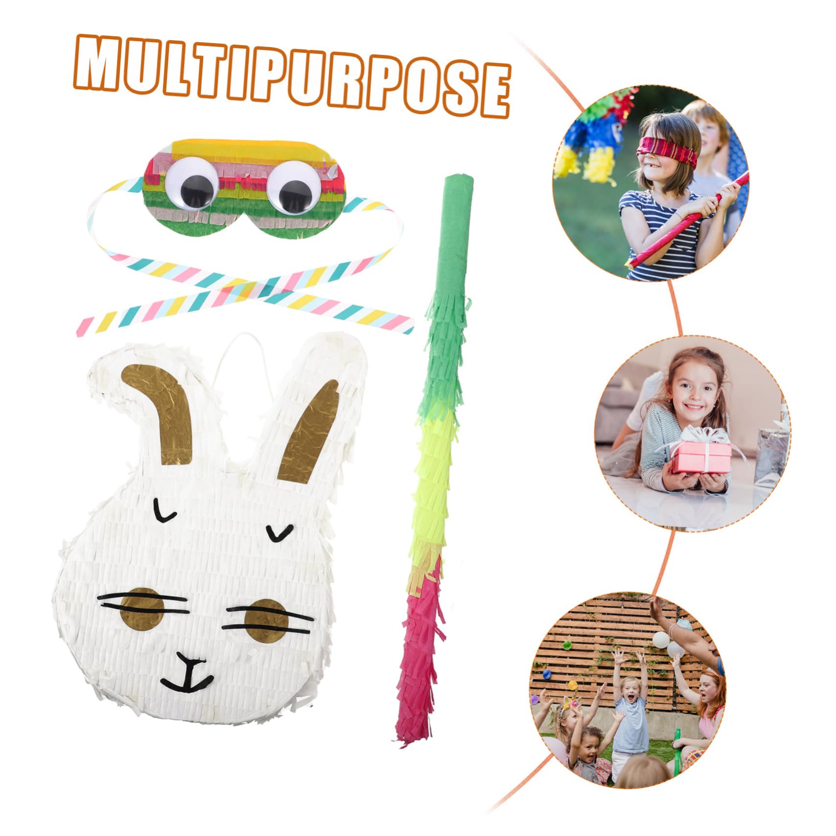 Garneck 1 Set Pinata festa halloween party halloween benda per occhio toy eye mask squishy agitarsi persone puntello del festival di carnevali Forniture per feste di compleanno Carta