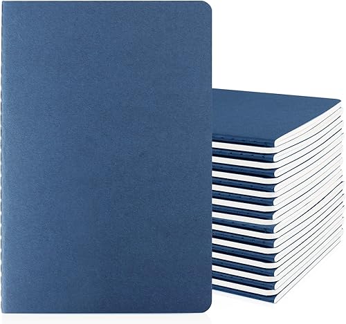 Miniatura 1 de EUSOAR Diarios para cuadernos, paquete de 24 cuadernos A5 de 5.5 x 8.3 pulgadas, 60 páginas30 hojas de tapa blanda con rayas universitarias, 100