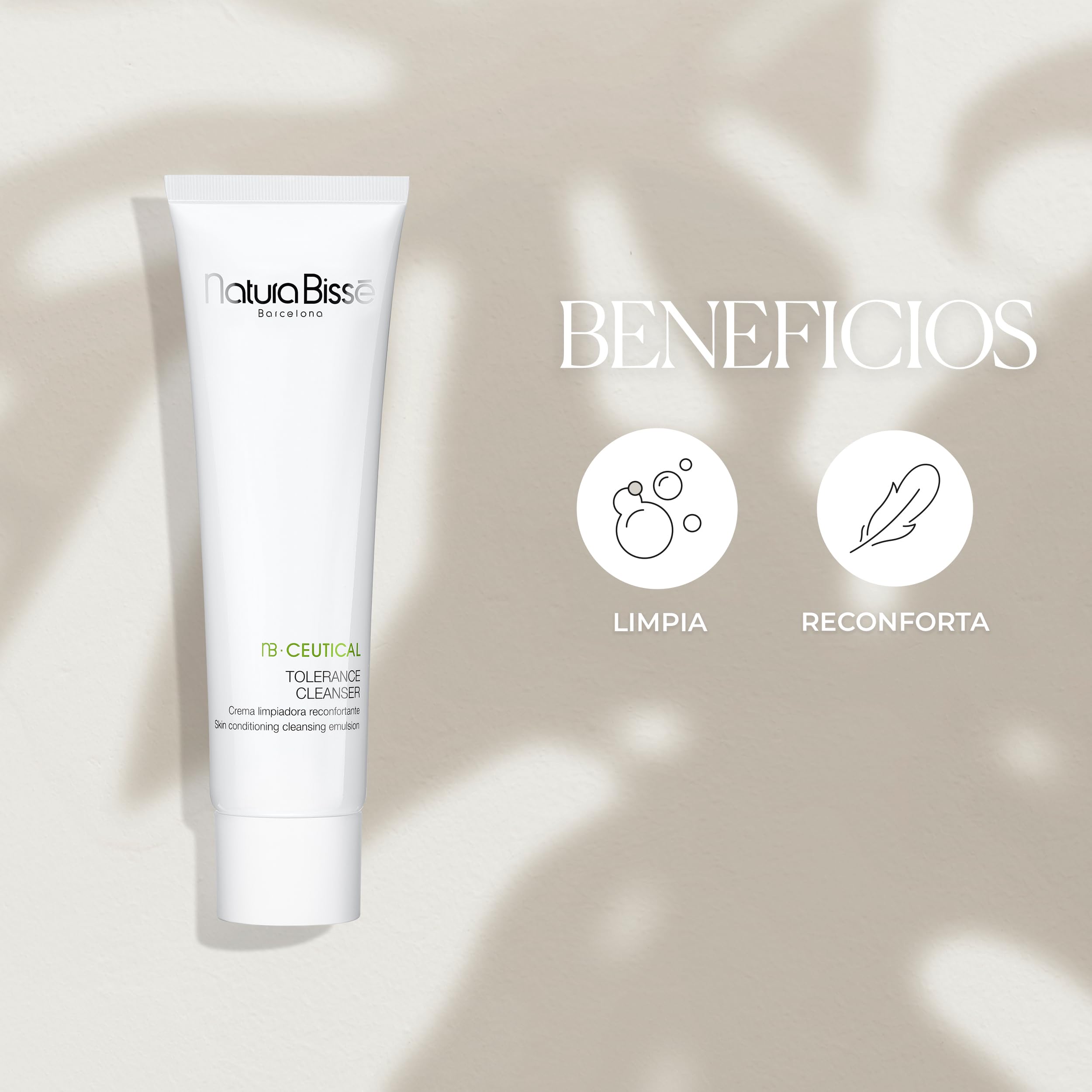 Natura Bissé Tolerance Cleanser | Crema Limpiadora Facial Hidratante Con Extractos de Té Verde, Manzanilla y Flor de Saúco | 150 ml