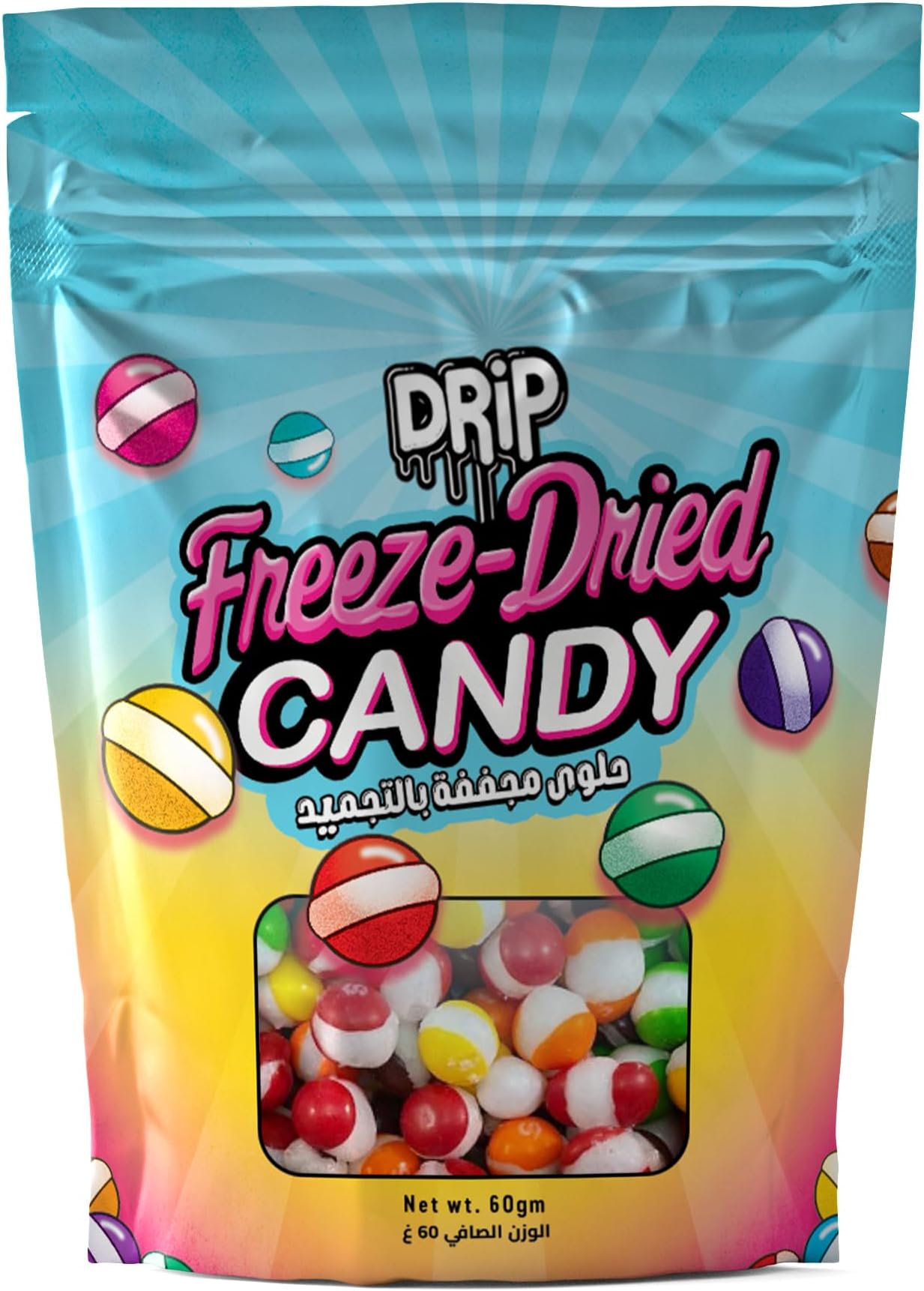 DRIP Freeze Dried Candy – Fruit Candy – Viral TikTok Snack – 60g Bag