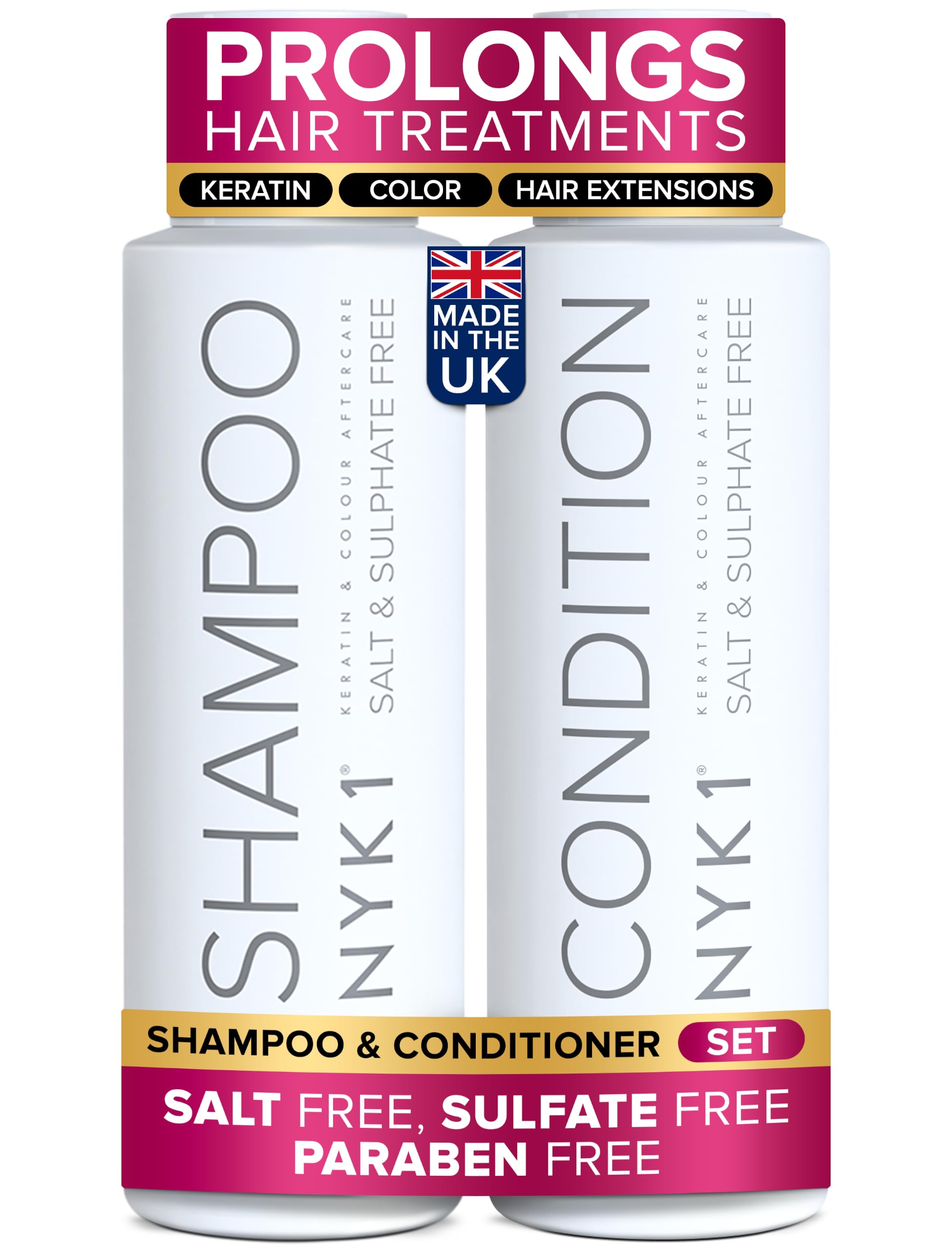 Amazon.com: SALT NYK1 Sulfate-Free Shampoo and Conditioner Set for