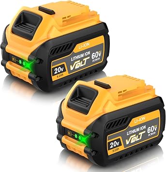 Bonacell 2Pack 9.0Ah Replacement for Dewalt 20/60V Max Flexvolt Battery Compatible with Dewalt 20/60 Volt Battery DCB112 DCB609 DCB606 DCB612 DCB200 DCB201 DCB203 DCB204 Series Cordless Power Tools