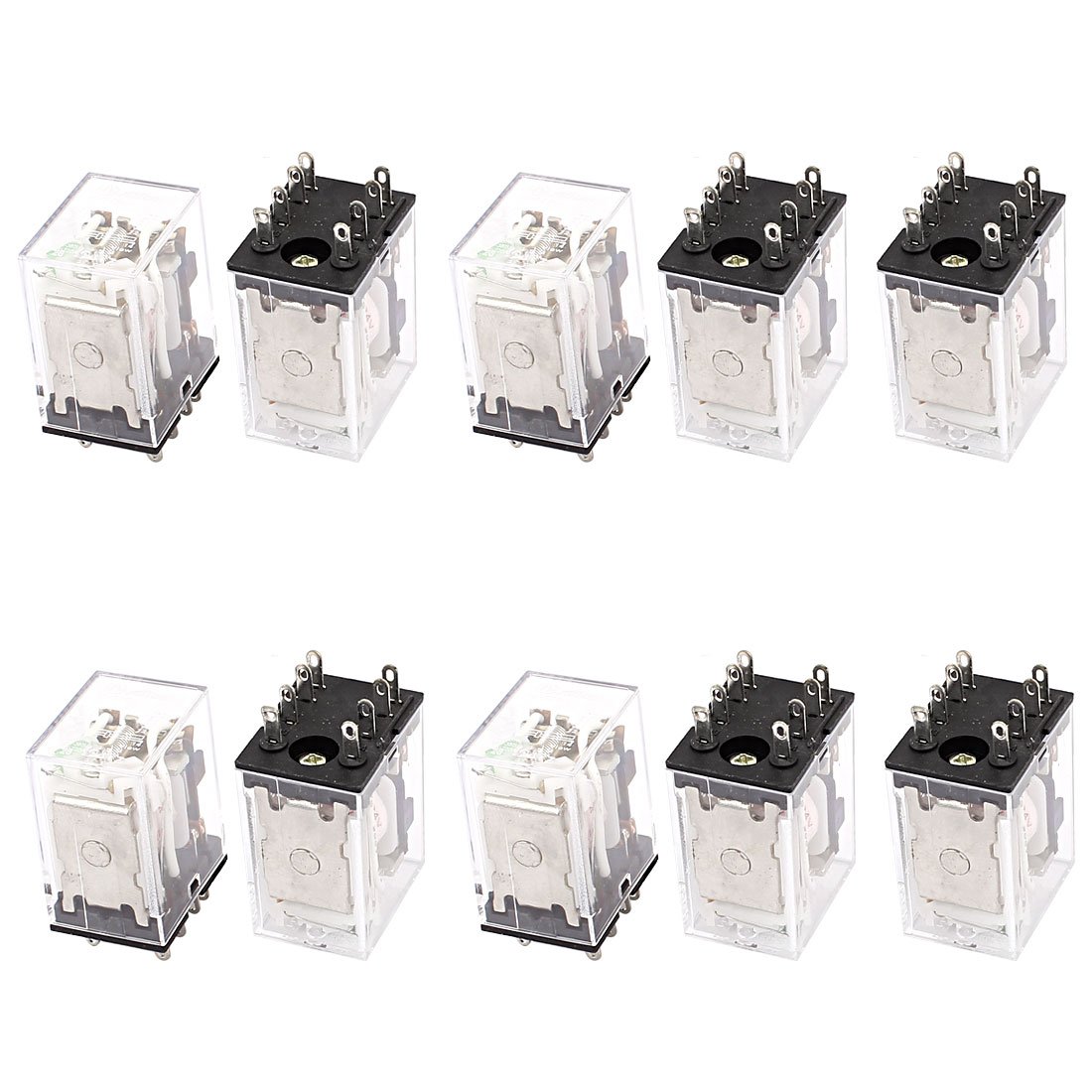 Relé MESKEL HH52PL DC 24V de 8 pines para solucionar fallos de contacto en maquinaria