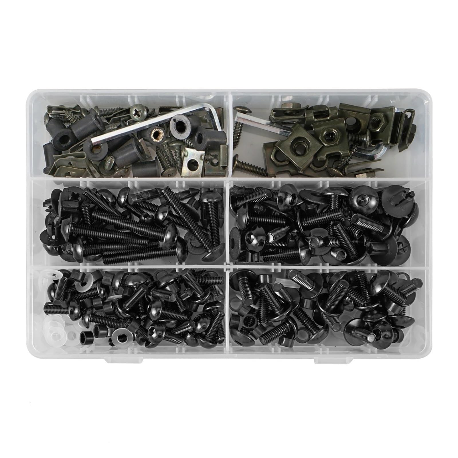 Viti per Carrozzeria Compatibile con Aprilia M5 M6 Parti Generali Moto Bulloni Viti Dadi Parti Automobilistiche 253 Pezzi Bulloni Moto Viti Rondelle Clip Carena per Kit Bulloni