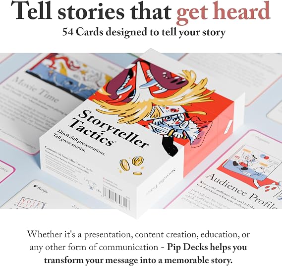 Storyteller Tactics by Pip Decks Official 54-Card Deck for Sales, Marketing and Presentations