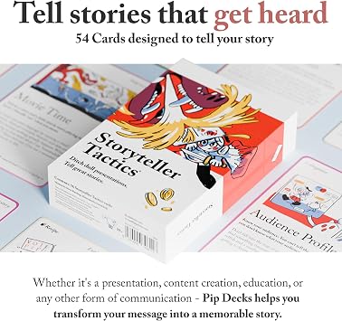 Storyteller Tactics by Pip Decks Official 54-Card Deck for Sales, Marketing and Presentations