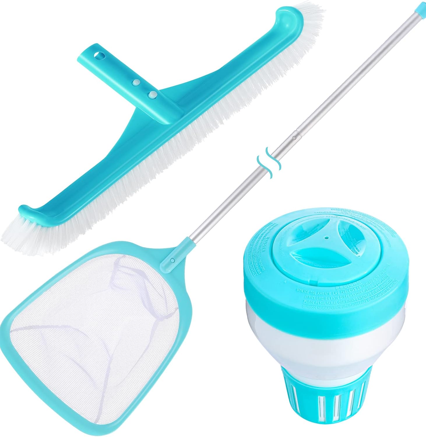 Swimming Pool Wall & Tile Brush Floating Pool Chlorine