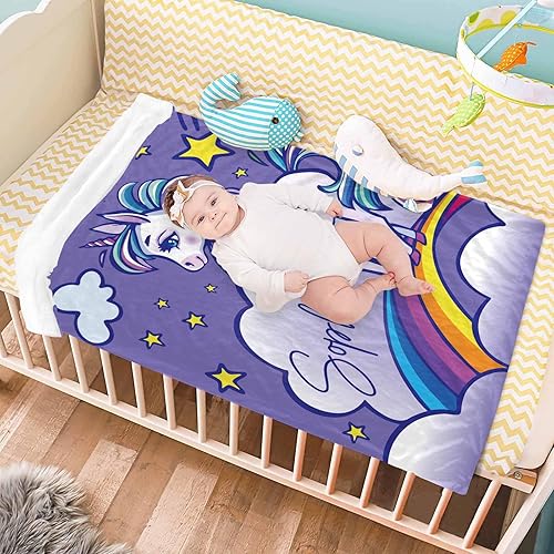 Miniatura 6 de Mantas personalizadas con nombre para niños y niñas, manta de bebé personalizada, manta de bebé personalizada, el mejor regalo para bebé, recién