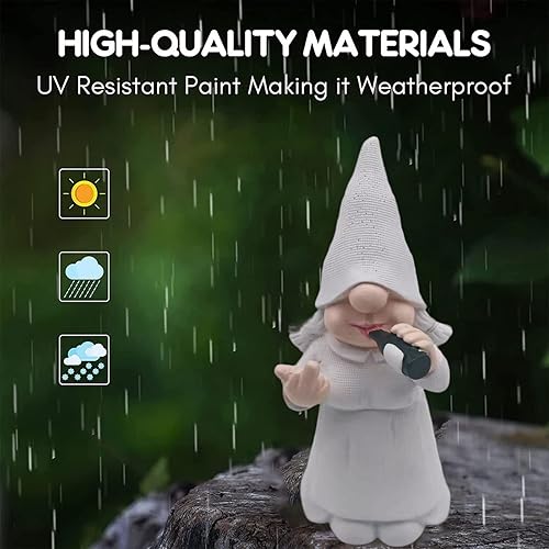 Miniatura 5 de MINICAR 2 piezas divertidas de estatuas de gnomos desnudos, esculturas de jardín traviesas, decoración del hogar, regalos de cumpleaños extraños