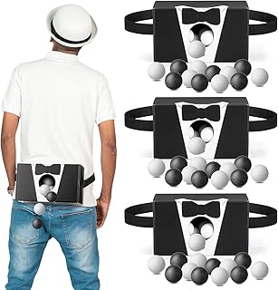 Yaomiao 4 Pack Bachelorette Party Game Shaking Swing Balls Set Wedding Bridal Shower Games Includes 4 Set Strap Shake Box and 80 Balls Funny for Party Favors Bachelorette