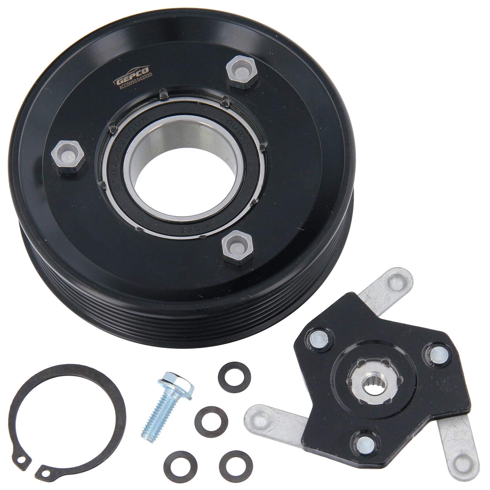 GEPCO Compresseur de climatisation à accouplement magnétique compatible avec Audi A3 A4 TT Seat Skoda VW Golf Passat Polo CVC 140 5K0820803A