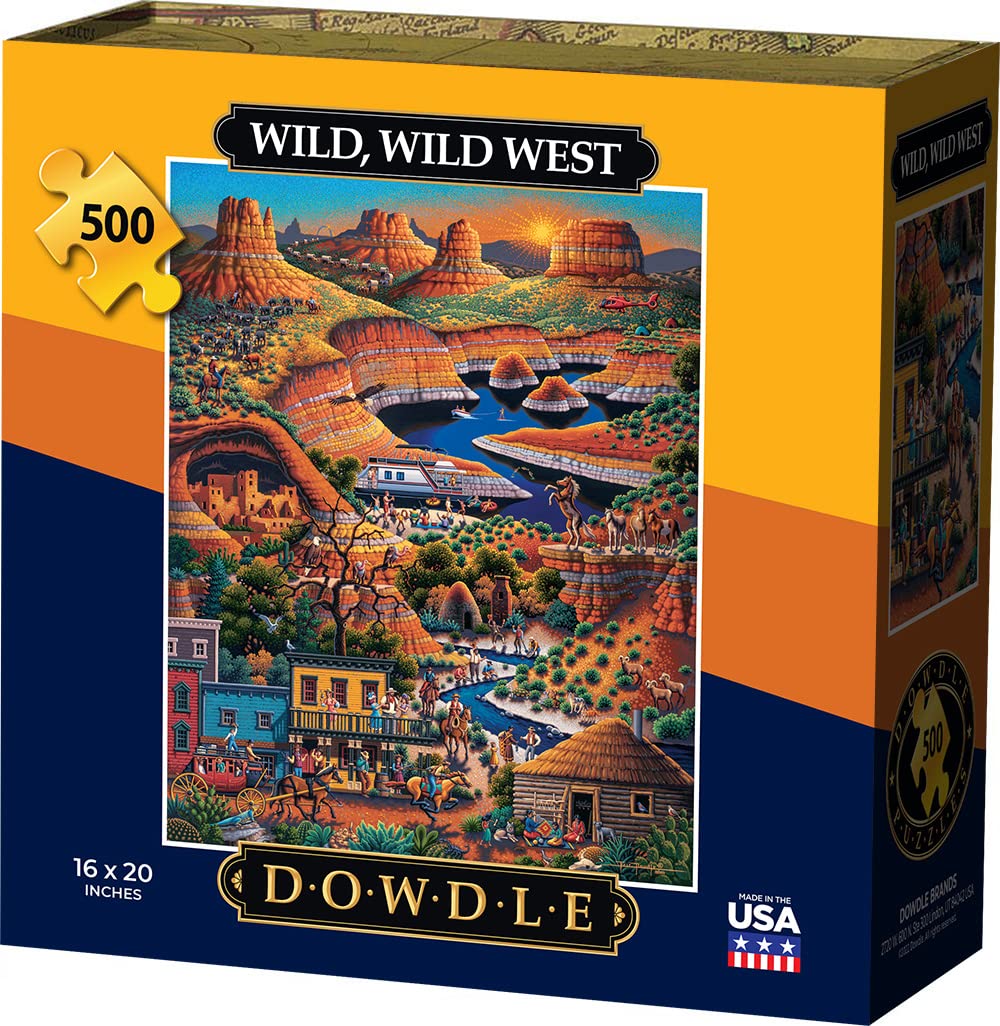 Amazon | Dowdle ジグソーパズル - ワイルド、ワイルドウエスト - 500