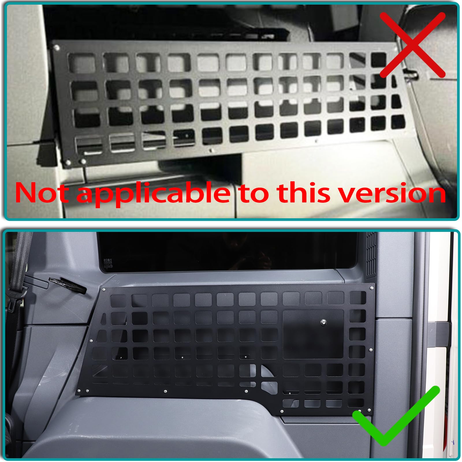 Hudiriy Car Trunk Storage Panel Compatible with Ineos Grenadier 2020-2024Retrofit of The Storage Bracket on The Side of The Trunk?Trunk Side Fence Storage Tray Bracket Accessories (Right)