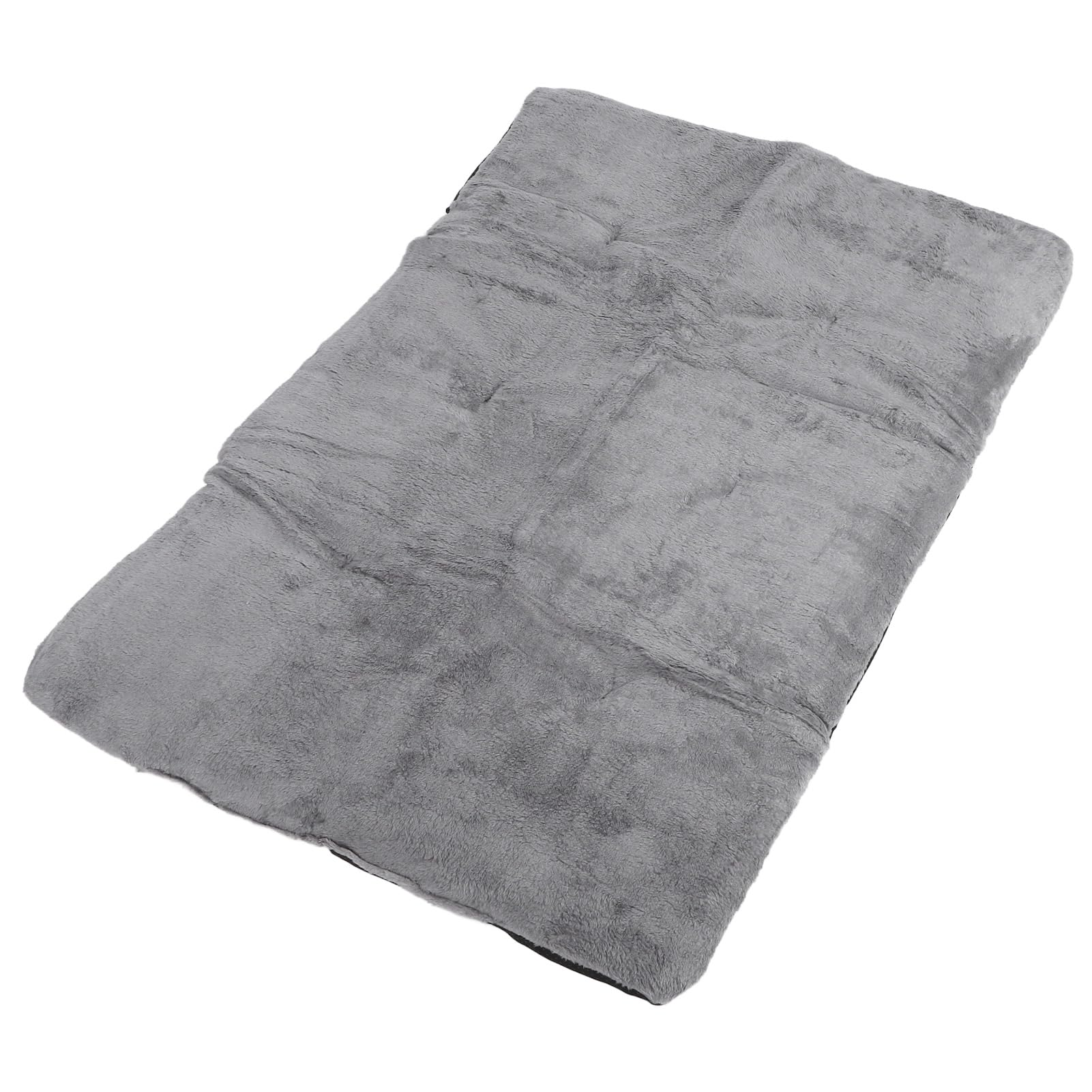 Tappetino Riscaldante per Animali Domestici, Tecnologia Autoriscaldante, Materiale Morbido Peluche, Design Ispessito per Calore Extra, Facile da Pulire, Leggero e (Grigio argento XL)