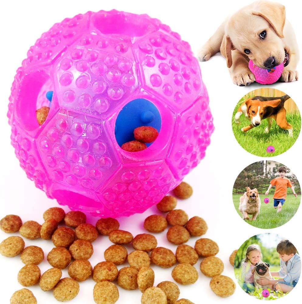 CHLEBEM Puppy Toys Interactive Dog Toys Dog Chew Toys Ball for Small Medium Dogs Chew Teething Teeth Cleaning Treat Food Dispensing…