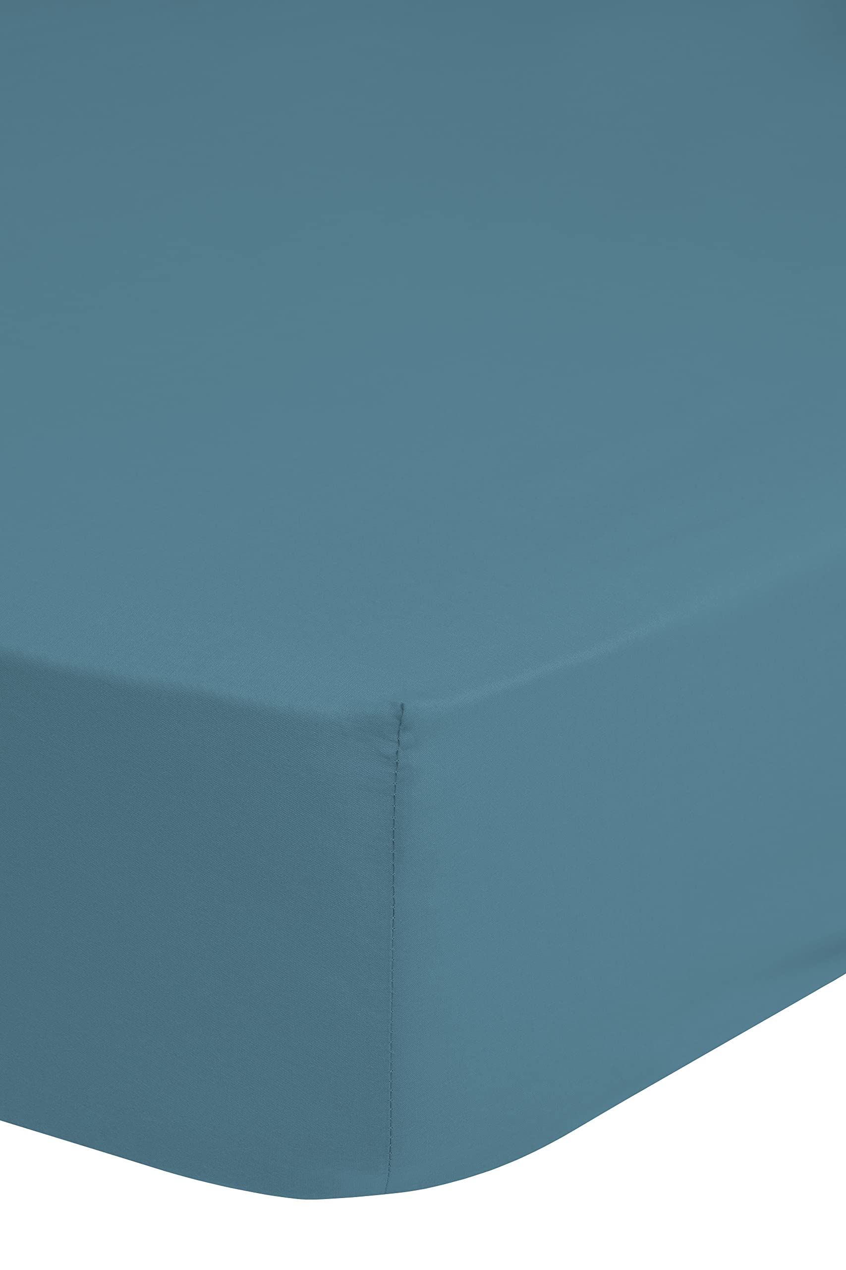 Good Morning! 100% Cotton Fitted Sheet 180 x 200 cm Blue
