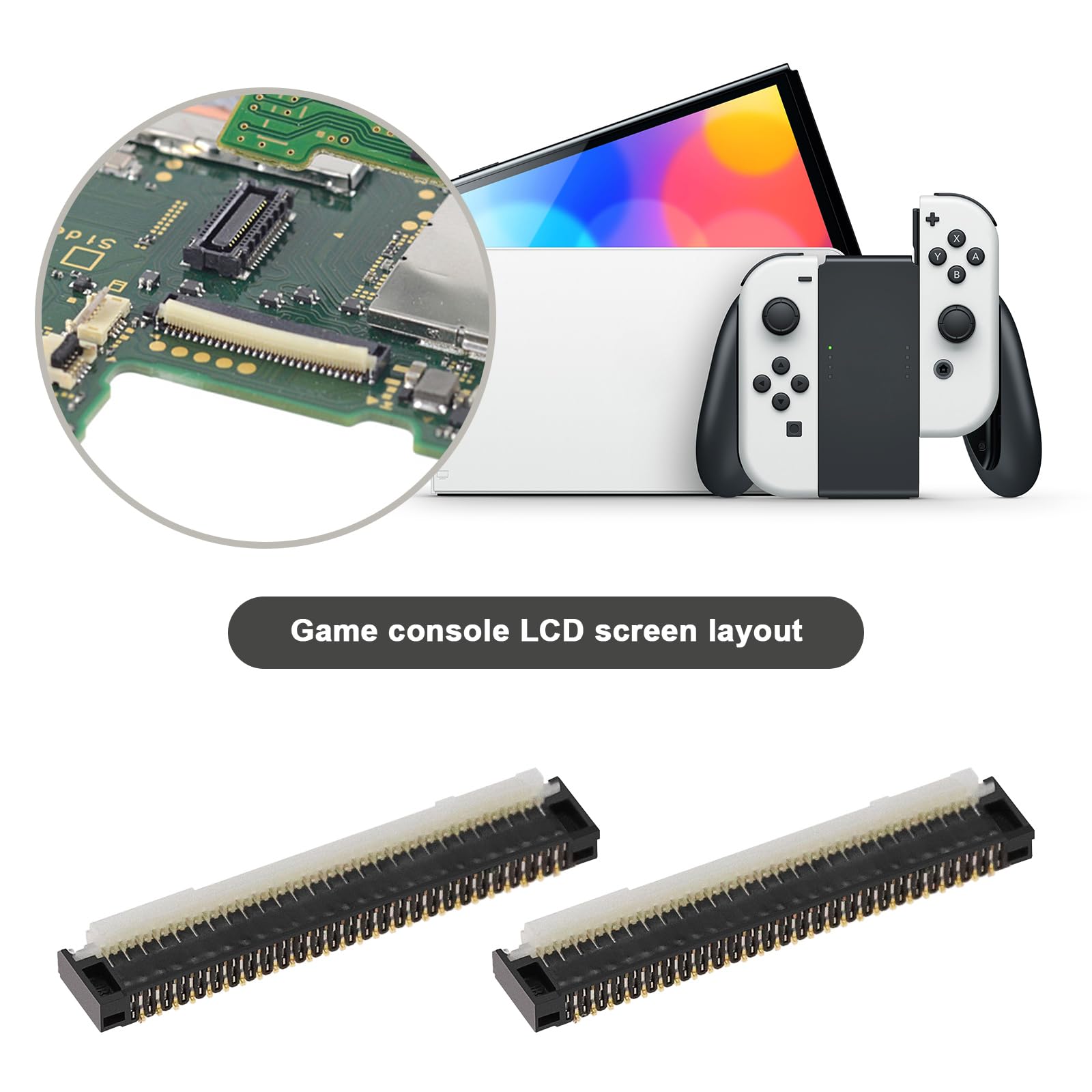 Amazon | LCDスクリーンコネクターソケット スイッチコンソール対応