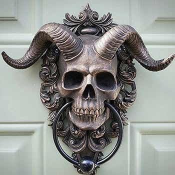 Amazon.co.jp: SAEYZ 壁掛け 羊の頭 オブジェ 骸骨 壁飾り