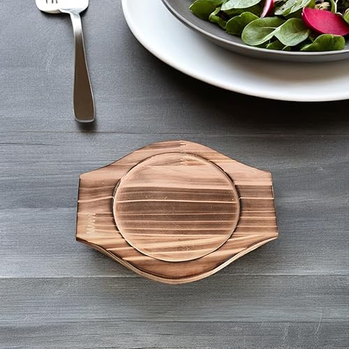 Miniatura 4 de UPKOCH 2 juegos de base de madera coreana de piedra, salvamanteles de madera para platos calientes, salvamanteles para ollas calientes, bandeja de