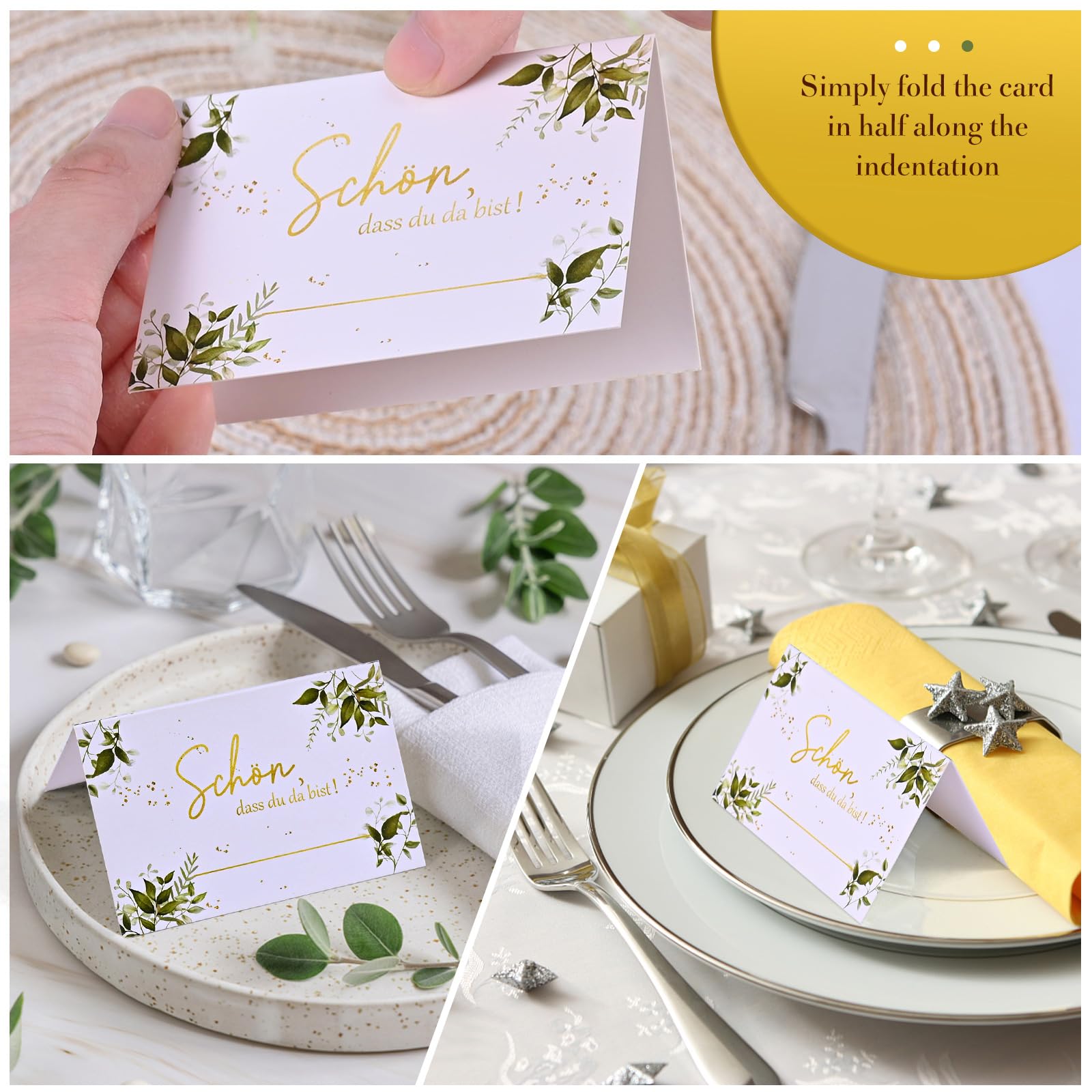 Set 60 Segnaposto Personalizzati In Legno E Acrilico - Per Matrimoni, Compleanni E Feste, Taglio Laser Con Nome